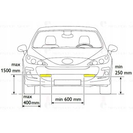 Universalūs LED žibintai dienos metu su DRL juostele