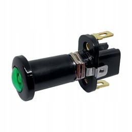 Jungiklis, ištraukiamas jungiklis, LED žalias, 12 24 voltai
