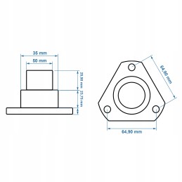 Viršutinis kaištis Zetor Forterra 930815 Carr