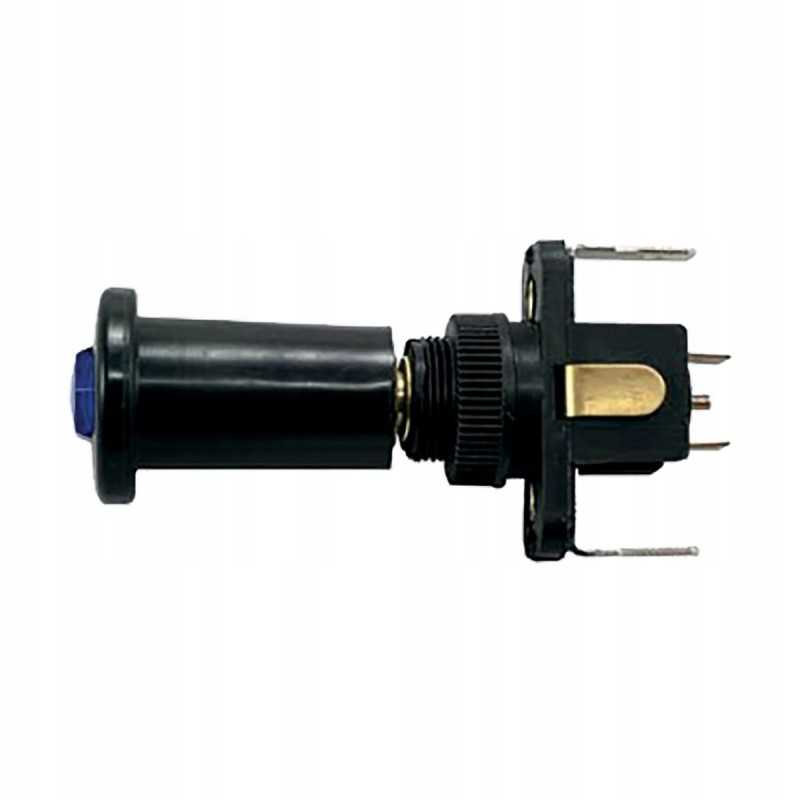 Jungiklis, ištraukiamas jungiklis, LED mėlyna, 12v