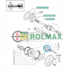 Planetų sistemos palydovas New Holland T6 T7 TM