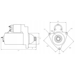 Starteris su reduktoriumi mtz mmz 10z 24v 3 5 kw