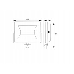 Floodlight SMD LED lempa 230v 30w 4000k 2400lm ir