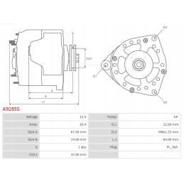 John Deere 650 generatorius