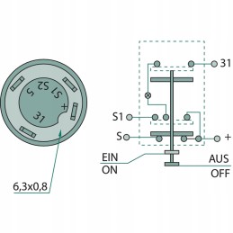 Valdymo jungiklis 50704005 granitas