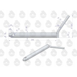 Apatinis kablio rėmo kaištis c 330 c 360 originalus