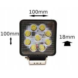 LED darbo lempa 27w prožektorius halogenas 12v 24v