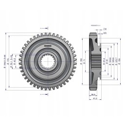 Stumdomas 1-osios pavarų dėžės ratas mf3 mf4 originalus