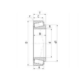 Kūginis ritininis guolis xq 100x150x32 mm skf