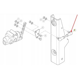 0011016190 pneumatinių stabdžių svirtis
