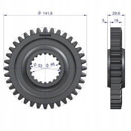 Ketvirta pavara su 36 m ferguson oryg ursus 1868010m