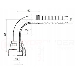 Dkr 90 užspaudimas dn19 1 2sn g1 x10 hidrolideris