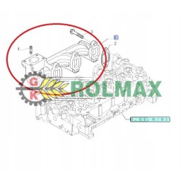 New Holland Case 2831203 išmetimo kolektorius