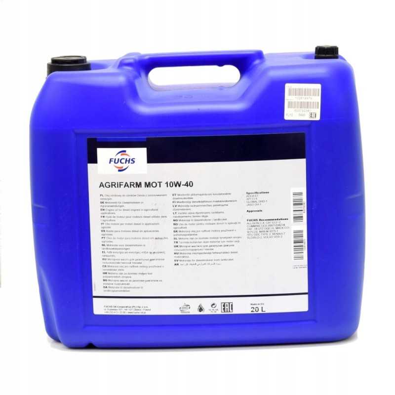 Hidro pavarų dėžės alyva Fuchs Agrifarm Stou MC 10w4020l