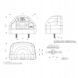 LED plokštės apšvietimo lempa 12v 24v raudona