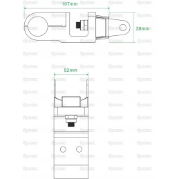 Šoninis LED darbo lempų laikiklis 112530