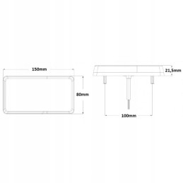 Galinis žibintas galinis Kamar 12 24v 16xLED stabdymo kryptis