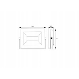 Floodlight SMD LED lempa 230v 50w 4000k 4000lm ir