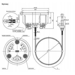 Trigubo matuoklio c328 wp76 7348839 slėgio matavimas