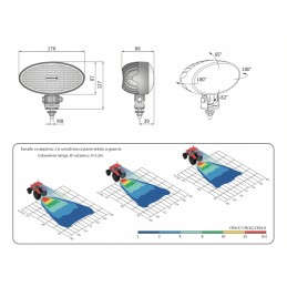 Wesem LED darbo lempa 4000lm dispersija crv1f 53201