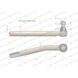 Kairė vairo jungtis m28x1 5 f816300100010 kar