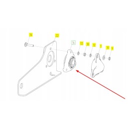 101916878 korpusas su rostselmash guoliu