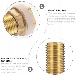 Pertvaros jungtis žalvarinis adapteris 2 vnt