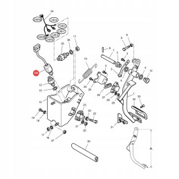 Sankabos pedalo jutiklis Claas 7700066322 originalus
