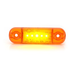 LED markerinė lempa W97 2 5 LED oranžinė