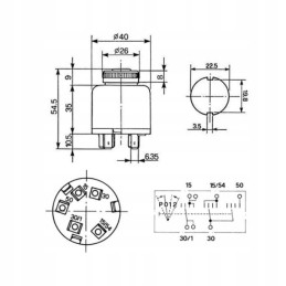 Landini massey ferguson cobo uždegimo raktelis