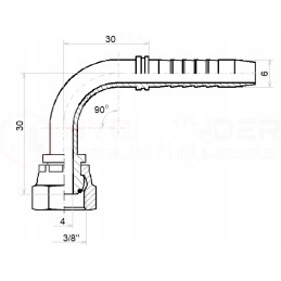 Dkr 90 kalimo dn6 1 2sn g3 8 hidrolideris