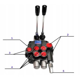 1 sekcijos 40 l kolektorius, jungtys m22x1 5 ant 1 2 ir m18x1 5 ant 3 8