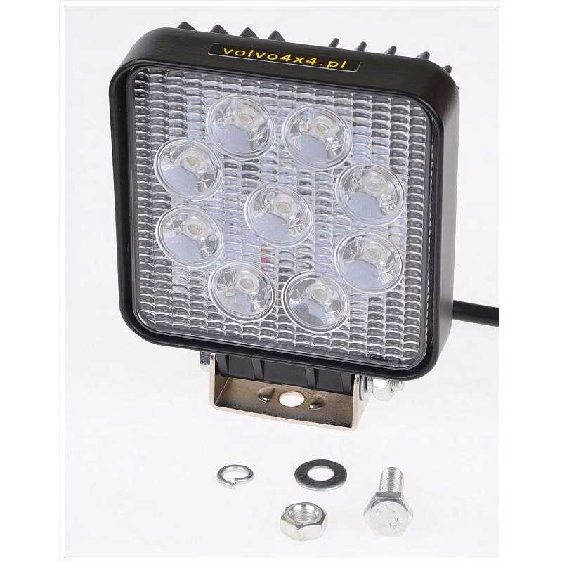 Taškinis tolimojo susisiekimo žibintas 9x LED 27W halogeninis visureigis