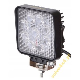 Taškinis tolimojo susisiekimo žibintas 9x LED 27W halogeninis visureigis