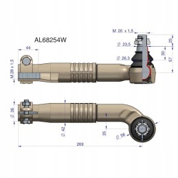 Jungtis, kairysis strypo galas, john deere al68254