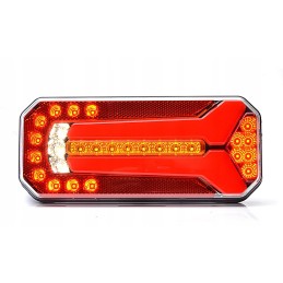 Lempos LED galiniai žibintai vilkikui neon 12 24 kompl