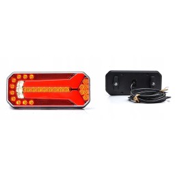 Lempos LED galiniai žibintai vilkikui neon 12 24 kompl