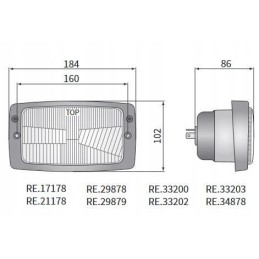 Priekinių žibintų lempa farmtrac fend case zetor iix