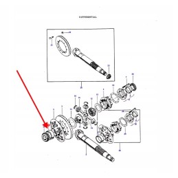 504226m1 išorinis guolio žiedas 33462