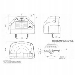LED plokštės apšvietimo lempa 12v 24v balta