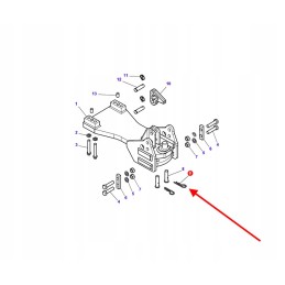3011352x1 kaiščio užraktas 25 x 13 x 6 x 115 x 104