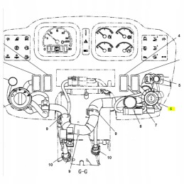 Užvedimo jungiklis su rakteliais Cat ekskavatorių krautuvų