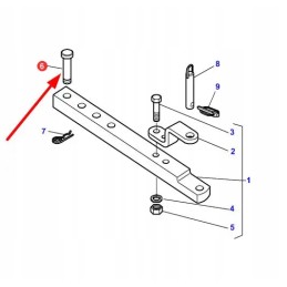 3798727m1 galinio prikabinimo kaištis