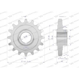 Grūdinto plieno grandinės ratas su 16 1 fi