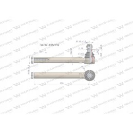 Vairo jungtis 250mm m18x1 5 3426313m1 warynski