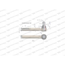 Vairo jungtis 200mm m18x1 5 3426336m1 warynski