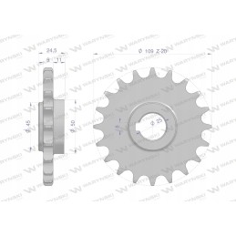 Grūdinto plieno grandinės ratas su 20 5 8 fi 25 5