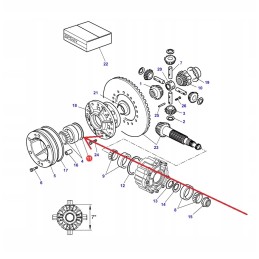 3796206m1 galinės ašies diferencialo pavaros atstumas