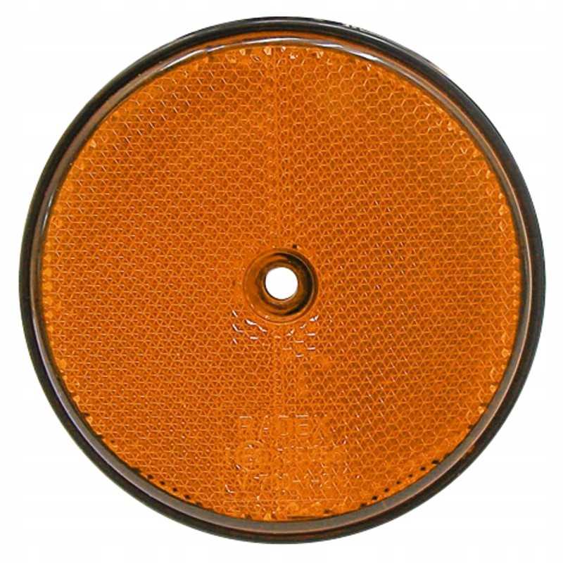 Šviesą atspindinti, geltona, 10 vnt., fi60