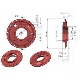 Dešinysis galinės ašies dangtis mf3 originalus ursus